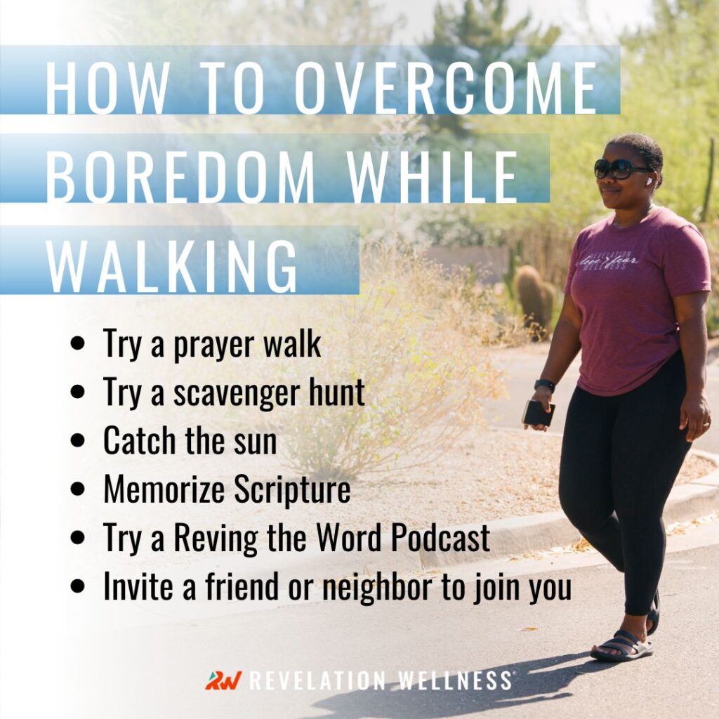 tips to overcome boredom while walking for fitness